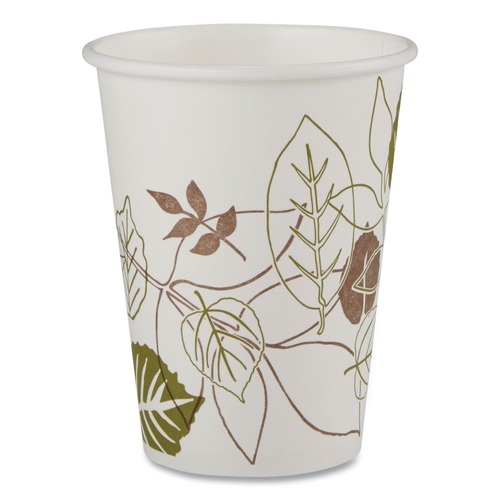  | Dixie 2342WS Pathways 12 oz. Paper Hot Cups (25/Bag, 20 Bags/Carton) image number 0