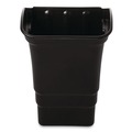 Cleaning Carts | Rubbermaid Commercial FG335388BLA 8 Gallon Rectangular Optional Utility Cart Refuse/Utility Bin - Black image number 2
