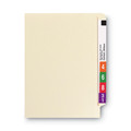 File Folders | Smead 24160 Straight Tabs Letter Size 0.75 in. Expansion 100% Recycled End Tab Folders - Manila (100/Box) image number 3