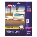 Just Launched | Avery 05876 Clean Edge 2 in. x 3.5 in. Business Cards - White (10 Cards/Sheet, 20 Sheets/Pack) image number 0