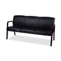 Office Furniture & Lighting | Alera ALERL2319M Reception Lounge WL Series 65.13 in. x 26.13 in. x 33 in. 3-Seat Sofa - Black image number 2