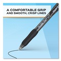 Pens | Paper Mate 2095465 Profile 1 mm Retractable Gel Pen - Black Ink/Translucent Black Barrel/Bold (1-Dozen) image number 2