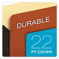 File Folders | Pendaflex 63274 5.25 in. Expansion Letter Size File Pocket with Tyvek - Redrope (10/Box) image number 2