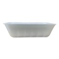 Food Trays, Containers, and Lids | GEN 42WH 8.75 in. x 6.32 in. x 2.25 in. #42K Meat Trays - White (252/Carton) image number 2