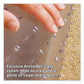 Office Chair Mats | ES Robbins 124154 45 x 53 EverLife Intensive Use Rectangular Chair Mat with Lip for High Pile Carpet - Clear image number 1