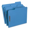 File Folders | Universal UNV13521 1/3-Cut Tabs Deluxe Reinforced Top Tab Folders with Fasteners - Letter Size, Blue (50/Box) image number 1