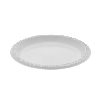 Pactiv Corp. YMI9 8.88 in. Diameter Meadoware Ops Dinnerware Plate - White (400/Carton)