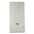 Food Service | Ross & Wallace Paper Products 120308500PK/BL 6 in. x 3.88 in. x 12.5 in. #8 Size Grocery Paper Bags - White (500/Bundle) image number 4