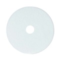 Cleaning & Janitorial Accessories | Boardwalk BWK4014WHI 14 in. Diameter Polishing Floor Pads - White (5/Carton) image number 1