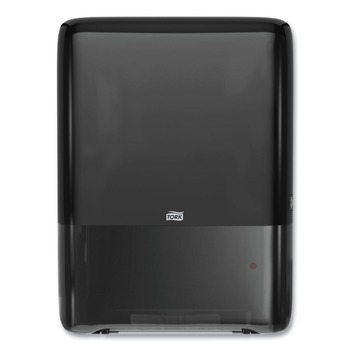 PAPER TOWEL HOLDERS | Tork 552538 PeakServe Continuous 14.44 x 3.97 x 19.3 Hand Towel Dispenser - Black