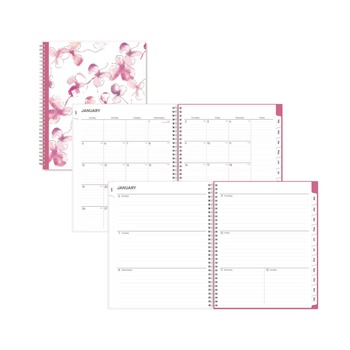 Blue Sky 137268 11 in. x 8.5 in. 12-Month (Jan-Dec 2026) Breast Cancer Awareness Weekly/Monthly Planner