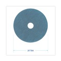 Just Launched | Boardwalk BWK4020AQU 20 in. Diameter Burnishing Floor Pads - Aqua (5/Carton) image number 2