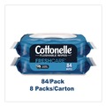 Cleaning Cloths | Cottonelle 35970 Fresh Care 1-Ply 3.73 in. x 5.5 in. Flushable Cleansing Cloths - White (8/Carton) image number 5