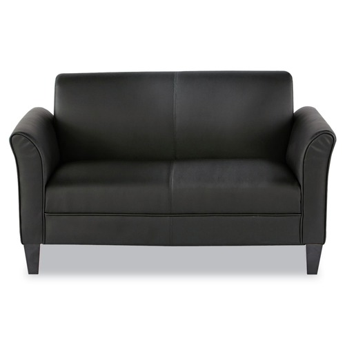 Office Furniture & Lighting | Alera ALERL22LS10B Reception Lounge Sofa Series 55.5 in. x 31.5 in. x 33.07 in. 2-Cushion Loveseat - Black image number 0