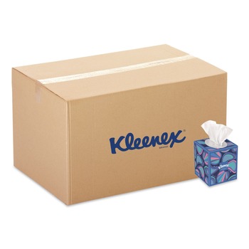 Kleenex 54505 Anti-Viral 3-Ply Facial Tissue - White (27/Carton)