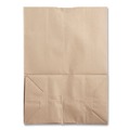  | Ross & Wallace Paper Products 110415 12 in. x 7 in. x 17 in. 75 lbs. Capacity 1/6 BBL Grocery Paper Bags - Kraft (400/Bundle) image number 1