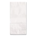 Food Service | Ross & Wallace Paper Products 120304500PK/BL 5 in. x 3.13 in. x 9.88 in. #4 Size Grocery Paper Bags - White (500/Bundle) image number 2