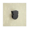 Desk Shelves | Advantus 75344 40 Sheet Capacity Wall Clips for Fabric Panels - Black (20/Box) image number 4