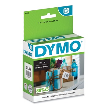 DYMO 30332 LabelWriter 1 in. x 1 in. Multipurpose Labels - White (1-Roll)