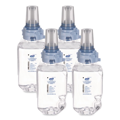Hand Sanitizers | PURELL 8705-04 PURELL Advanced 700 mL Foam Hand Sanitizer Refill for ADX-7 Dispenser (4/Carton) image number 0