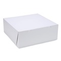 Food Trays, Containers, and Lids | SCT 1597 16 in. x 16 in. x 6 in. Paper Standard Bakery Boxes - White (50/Carton) image number 0