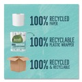 Toilet Paper | Seventh Generation SEV 13738 2-Ply Septic Safe 100% Recycled Bathroom Tissue - White (24/Pack) image number 3