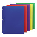 File Folders | Smead 87939 11 in. x 8.5 in. 50-Sheet Capacity Poly Snap-In 2-Pocket Folder - Assorted (10/Pack) image number 0
