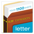 File Folders | Pendaflex 63274 5.25 in. Expansion Letter Size File Pocket with Tyvek - Redrope (10/Box) image number 1