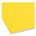 File Folders | Smead 17940 0.75 in. Expansion 2 Fasteners Legal Size Top Tab Colored Fastener Folders - Yellow Exterior (50/Box) image number 4