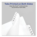 Back to School Sale | Avery 01703 11 x 8.5 Allstate Style Preprinted Legal Exhibit Side 51 to 75 Tab Index Dividers - White (25-Pieces/Set) image number 5