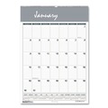 Back to School Sale | House of Doolittle 334 22 in. x 31.25 in. 12-Month (Jan-Dec 2026) Bar Harbor Recycled Wirebound Monthly Wall Calendar - White/Blue/Gray Sheets image number 0