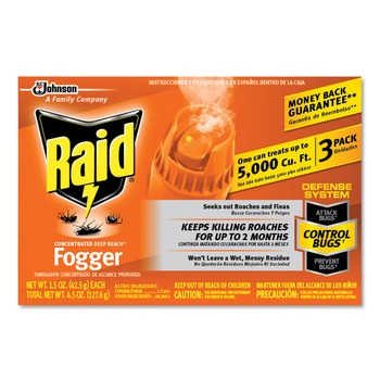  | Raid 305690 1.5 oz. Aerosol Spray Concentrated Deep Reach Fogger (12/Carton)