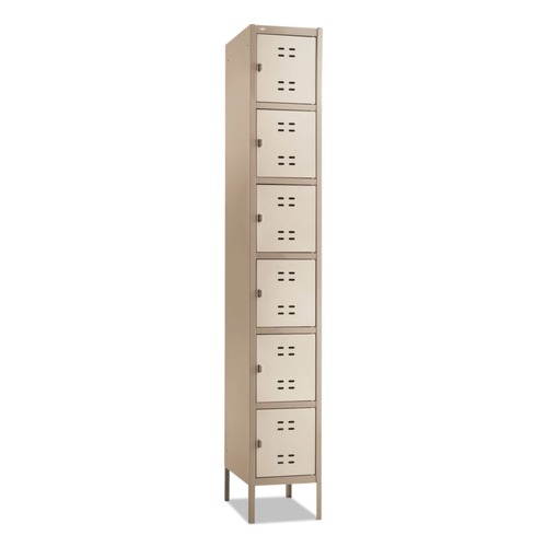 Office Filing Cabinets & Shelves | Safco 5524TN 12 in. x 18 in. x 78 in. Two-Tone Box Locker - Tan image number 0