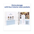 Binders | Avery 01319 1.5 in. Capacity Heavy-Duty View Binder with DuraHinge and 3 One Touch EZD Rings - White image number 5