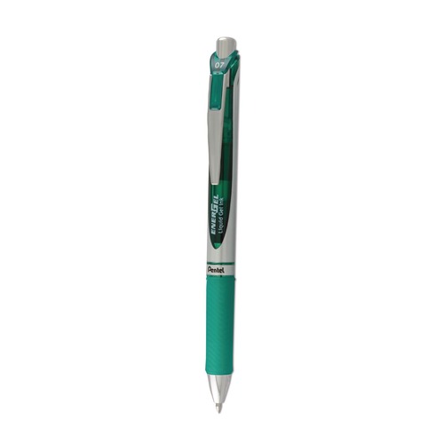 Pens | Pentel BL77-D 0.7 mm EnerGel RTX Gel Pen - Medium/Green Ink/Green/Gray Barrel image number 0