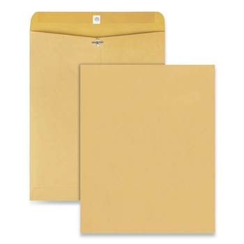 Universal UNV35263 11.5 in. x 14.5 in. Square Flap Clasp/Gummed Closure #105 Kraft Clasp Envelope - Brown Kraft (100/Pack)