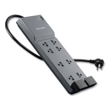 Belkin BE108200-06 3390 J 8 AC Outlets 6 ft. Cord Home/Office Surge Protector - White