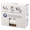 Just Launched | Inteplast Group WSL4046XHW 45 gal. 0.8 mil 40 in. x 46 in. Low-Density Commercial Can Liners - White (25 Bags/Roll, 4 Rolls/Carton) image number 1