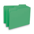 File Folders | Smead 10247 1/3-Cut Tabs Assorted Letter Size 0.75 in. Expansion Interior File Folders - Green (100/Box) image number 0