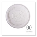 Food Trays, Containers, and Lids | Eco-Products EP-ECOLID-SPL 12 oz./16 oz./32 oz. World Art PLA-Laminated Plastic Soup Container Lids - White (500/Carton) image number 3