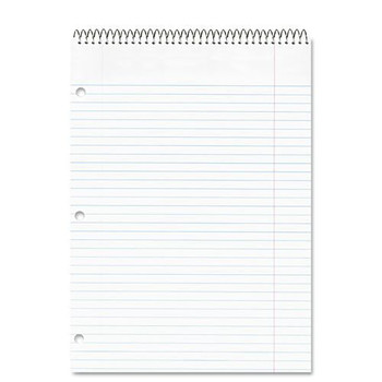 National 31186 80 Sheets 8.5 in. x 11.5 in. Medium/College Rule Porta-Desk Wirebound Notepads - Randomly Assorted Cover Colors, White Sheets