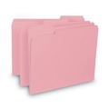 File Folders | Smead 10263 0.75 in. Expansion Interior File Folders - Pink/Letter Size (100/Box) image number 1
