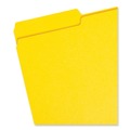 File Folders | Smead 17943 0.75 in. Expansion Assorted 1/3-Cut Tabs Legal Size Colored File Folders - Yellow (100/Box) image number 1