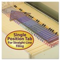 File Folders | Smead 10310 Straight Tabs 0.75 in. Expansion Letter Size 11-pt Reinforced Tab File Folders - Manila (100/Box) image number 6