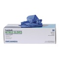 Disposable Gloves | Boardwalk 380MCTA 4 mil. Disposable General-Purpose Nitrile Gloves - Medium, Blue (1000/Carton) image number 3