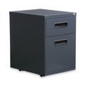 Office Filing Cabinets & Shelves | Alera ALEPABFCH 14.96 in. x 19.29 in. x 21.65 in. 2-Drawers: Box/File Legal/Letter Left or Right File Pedestal - Charcoal image number 0