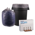 Just Launched | Boardwalk X7658SCKR01 38 in. x 58 in. 1.1 mil 60 gal. Recycled Low-Density Polyethylene Can Liners - Clear (100/Carton) image number 1