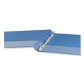 Binders | Universal UNV20703 11 in. x 8.5 in. 0.5 in. Capacity 3 Rings Slant D-Ring View Binder - Light Blue image number 3