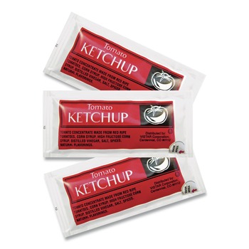 | Vistar BFSVENL024 0.25 oz. Condiment Packets - Ketchup (200/Carton)