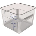 Food Trays, Containers, and Lids | Carlisle 1195407 11.13 in. x 11.13 in. x 8.25 in. 12 qt. Squares Polycarbonate Food Storage Container - Clear image number 0
